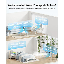 ByteLike Ventilateur rafraîchisseur d'eau portable 4-en-1 pas cher