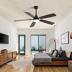 Avis MIVRAY Ventilateur de plafond 132 cm LED réglable, 6 vitesses MDF noir
