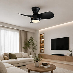 Acheter MIVRAY Ventilateur de plafond LED 18 W, 6 vitesses, ABS noir