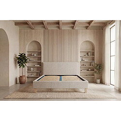 Acheter Casanova Lit tissu lisse Beige 200x200cm