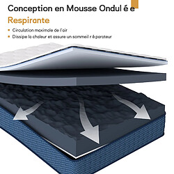 Acheter TEENO Matelas 140x200 cm - Epaisseur 28 cm -H3 Moyenne Ferme- 7 Zones de Confort