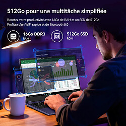Acheter VANWIN PC Portable 15,6" FHD Ecran Tactile Rotation 360° - Intel Core m3-8100Y (Jusqu'à 3.4GHz)