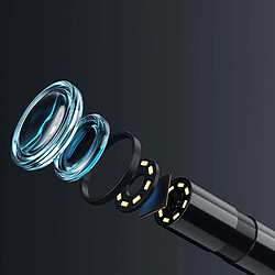 Avis INF Caméra d'inspection industrielle de canalisations avec lumière LED 5 m