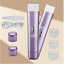 Avis INF Rasoir électrique femme - Humide et sec, rechargeable, double tête lavable, boîtier ABS Pu