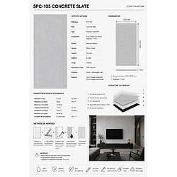 Protocole Home SPC-105 Concret Slate - Gris pas cher
