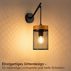 Acheter ZMH Applique murale vintage Lampe murale industrielle E14 pour chambre(Sans Ampoule)