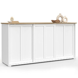 Acheter Idmarket Buffet JANGO 160 blanc/bois