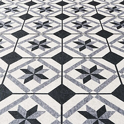 Acheter UnAmourDeTapis Tapis de cuisine 160 x 230 cm, blanc, noir, gris, kilim tissé, LYN11 N&B