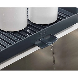 Acheter Égouttoir Joseph Joseph en Y 2 niveaux gris bleu compact drainage efficace