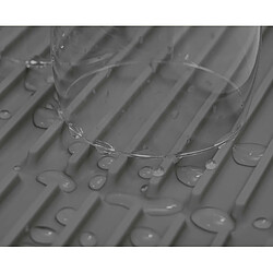 Égouttoir Joseph Joseph Flume tapis drainage pliable silicone gris grande capacité pas cher