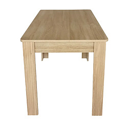 Acheter modfu Table à manger rectangulaire effet chêne, 4 pieds épais, style moderne