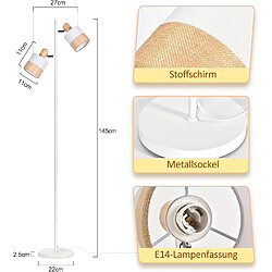 Avis Nettlife Lampadaire vintage - Métal