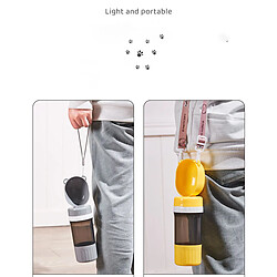 Acheter INF Bouteille d'eau et récipient pour nourriture portables pour animaux de compagnie Yellow