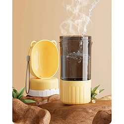 INF Bouteille d'eau et récipient pour nourriture portables pour animaux de compagnie Yellow pas cher