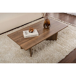 Acheter Hanah Home Table basse en bois - 60 x 119 x 40 cm - Noyer