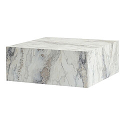 Acheter Hanah Home Table basse en bois - 90 x 90 x 35 cm - Marbre Freesia