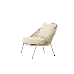 Acheter Paris Prix Fauteuil de Jardin Lounge Lindos 77cm Beige