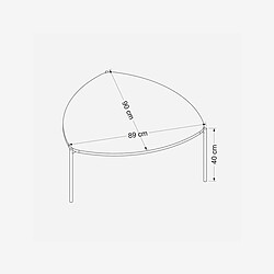 Acheter Hanah Home Table basse en bois - 90 x 89 x 40 cm - Noyer