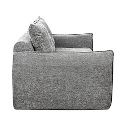 Acheter Habitat Et Jardin Canapé droit en tissu texturé [ ]Silvano[ ] - 3 places - Gris