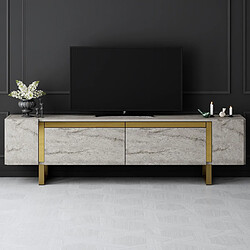 Avis Hanah Home Meuble TV en bois - 180 x 30 x 50 cm - TravertinOr