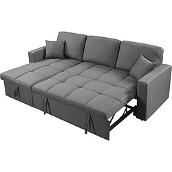 Avis Habitat Et Jardin Canapé d'angle convertible/réversible style bubble [ ]Alain[ ] - 3 places - Gris