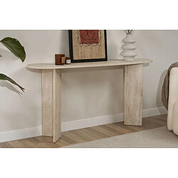 Avis Hanah Home Console en bois [ ]Sira[ ] - 150 x 35 x 75 cm - Travertin