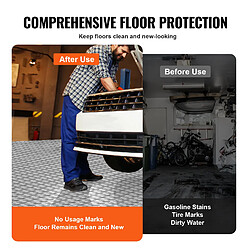 Vevor Dalles de Garage Emboîtables 25PCS 305x305mm PP Antidérapantes pour Atelier pas cher