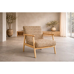 Avis Paris Prix Fauteuil Design Léopard Runbert 80cm Marron