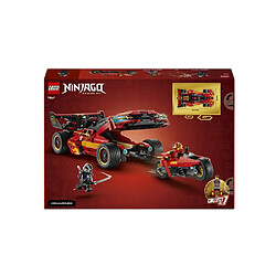 LEGO NINJAGO Ninja X-1 Charger - 2-en-1 - 71867 - Rouge et noir pas cher