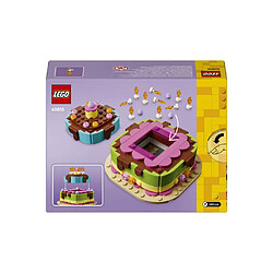 Avis LEGO 40815 Gâteau d’anniversaire ouvrant - 10 bougies - 219 pièces