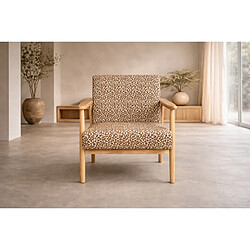 Acheter Paris Prix Fauteuil Design Léopard Runbert 80cm Marron
