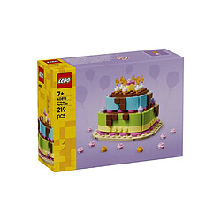 Acheter LEGO 40815 Gâteau d’anniversaire ouvrant - 10 bougies - 219 pièces