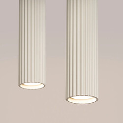 Sollux Lighting Suspension beige KARBON barre 2 spots GU10 10W Sollux pas cher