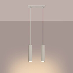 Avis Sollux Lighting Suspension beige KARBON barre 2 spots GU10 10W Sollux