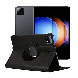 Coque rotatif en simili cuir pour Xiaomi Pad Pro 6S 12.4" - Noir - Visiodirect -
