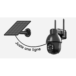 Acheter Caméra de Surveillance sans Fil Solaire-ANRAN 3MP Camera+Panneau Solaire, Q3 Noir