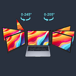 Acheter Moniteur portable pliable à double écran FOPO S10,15,6",IPS,1920*1080,16:9,Noir