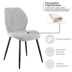 Acheter ByteLike Lot de 4 chaises ergonomiques, gris