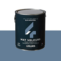 4MURS ABSOLU bleu industriel mat 2,5 L