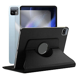 Etui rotatif en simili cuir + verre trempé pour Xiaomi Pad 6 11" - Noir - VISIODIRECT -