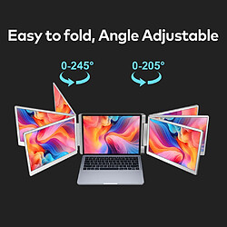 Acheter Moniteur portable pliable à double écran FOPO S10,15,6",IPS,1920*1080,16:9,Gris
