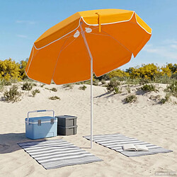 Avis vidaXL Parasol de jardin 160 cm polyester 170T Orange