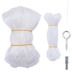 Avis vidaXL Filet pour chat transparent en nylon 12 x 3 m