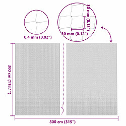 vidaXL Filet pour chat transparent en nylon 8 x 3 m pas cher