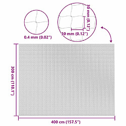 vidaXL Filet pour chat transparent en nylon 4x3 m pas cher