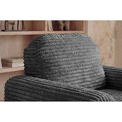Acheter Casanova Fauteuil gros velours côtelé Gris foncé
