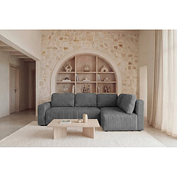 Avis Casanova Canapé d'angle gros velours côtelé 4 places Gauche Gris foncé