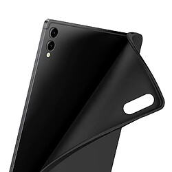 Avizar Coque en Silicone Souple pour Samsung Galaxy Tab S11 Ultra Protection Fine Mat Noir pas cher