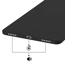 Acheter Avizar Coque en Silicone Souple pour Samsung Galaxy Tab S11 Ultra Protection Fine Mat Noir