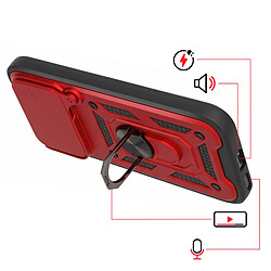 Avis Mayaxess Coque Antichoc pour Honor 600 avec Cache Caméra Pivotant et Bague Support Rouge